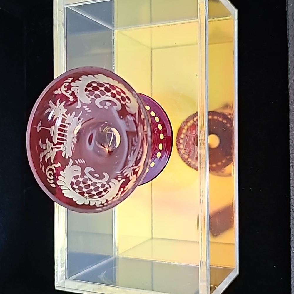 Antique Bohemian Crystal Cup